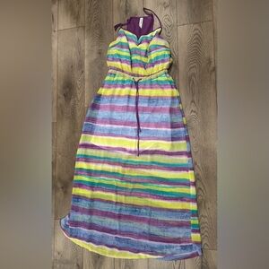 Colorful Striped Maxi Dress